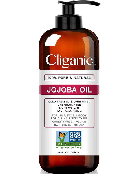 Cliganic Organic Jojoba Oil, 128oz - The Spa Mart