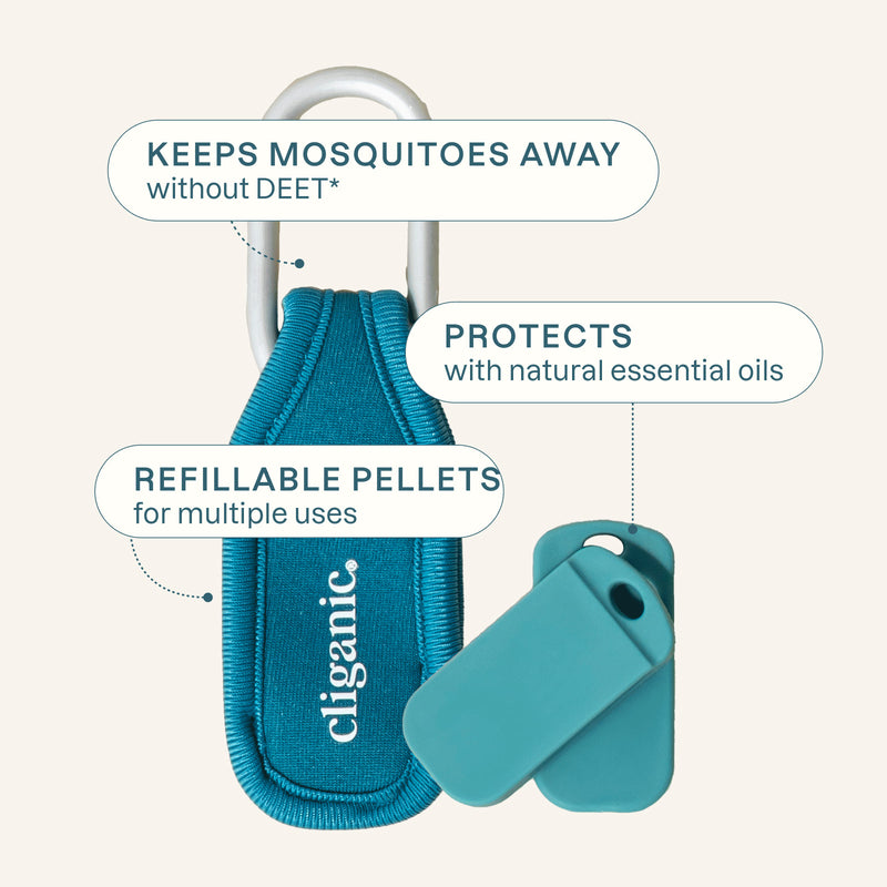 Keeps mosquitoes away, refillable