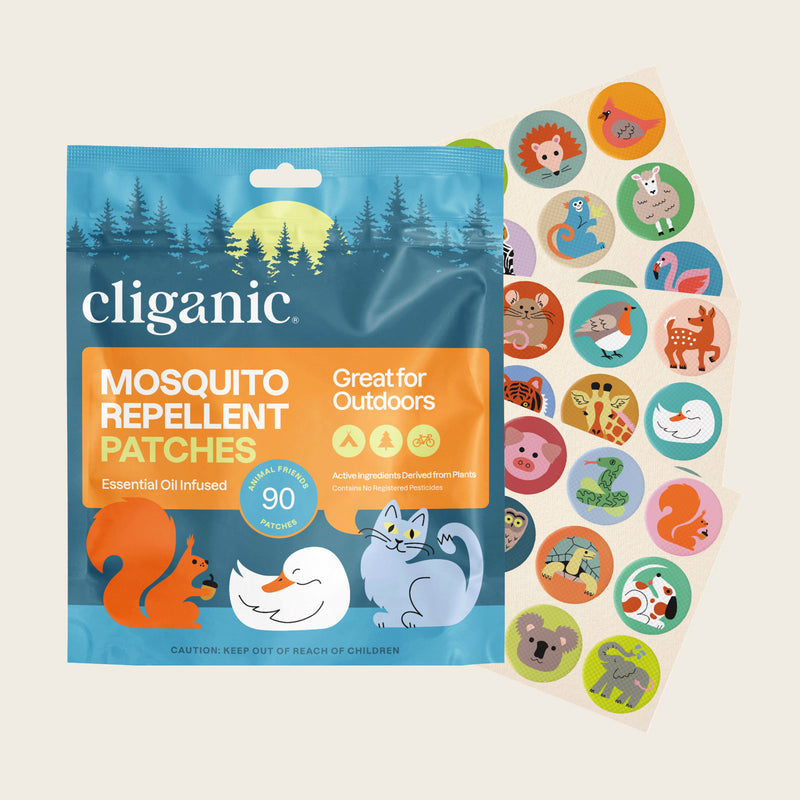 Mosquito repellent patches with animal pictures