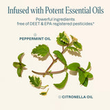 Natural peppermint and citronella