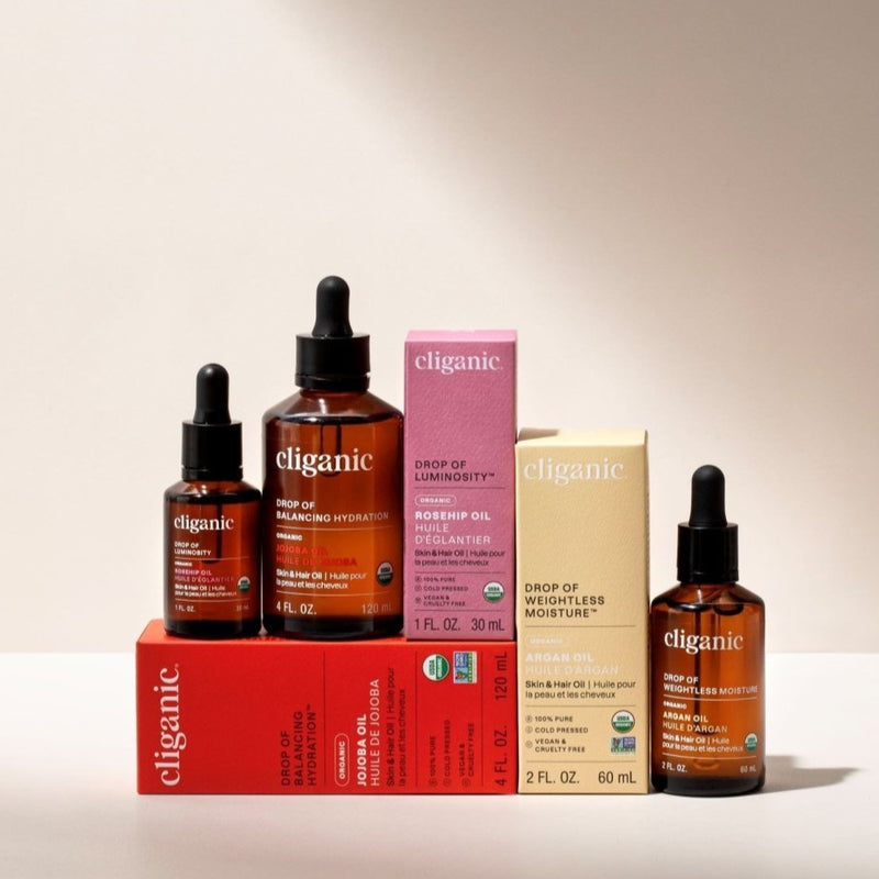 Face, Hair and Body Bundle - Cliganic Skin & Hair Oils