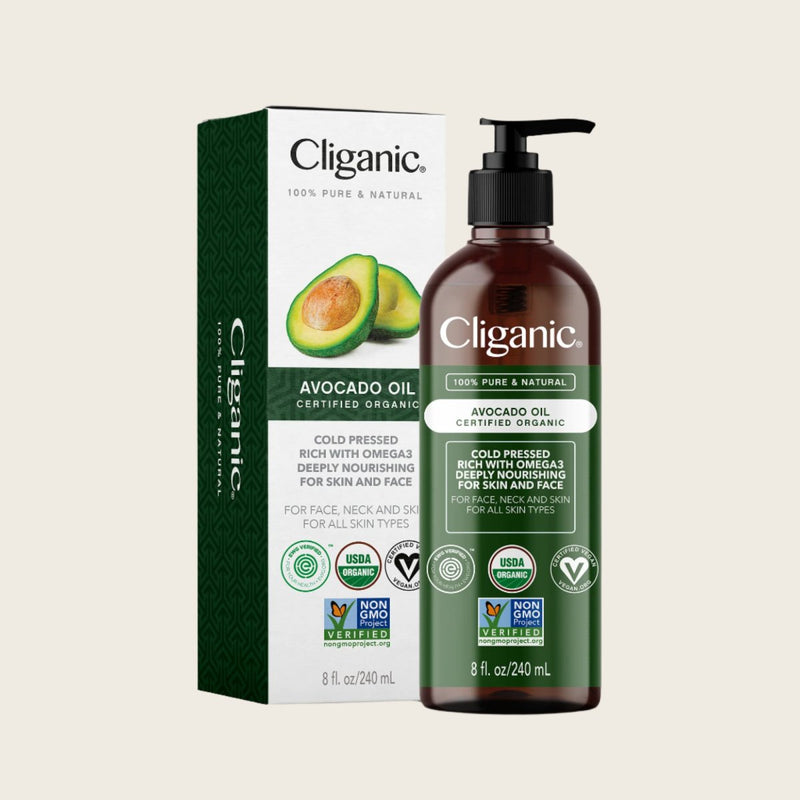 Organic Avocado Oil - Cliganic Skin & Hair Oils