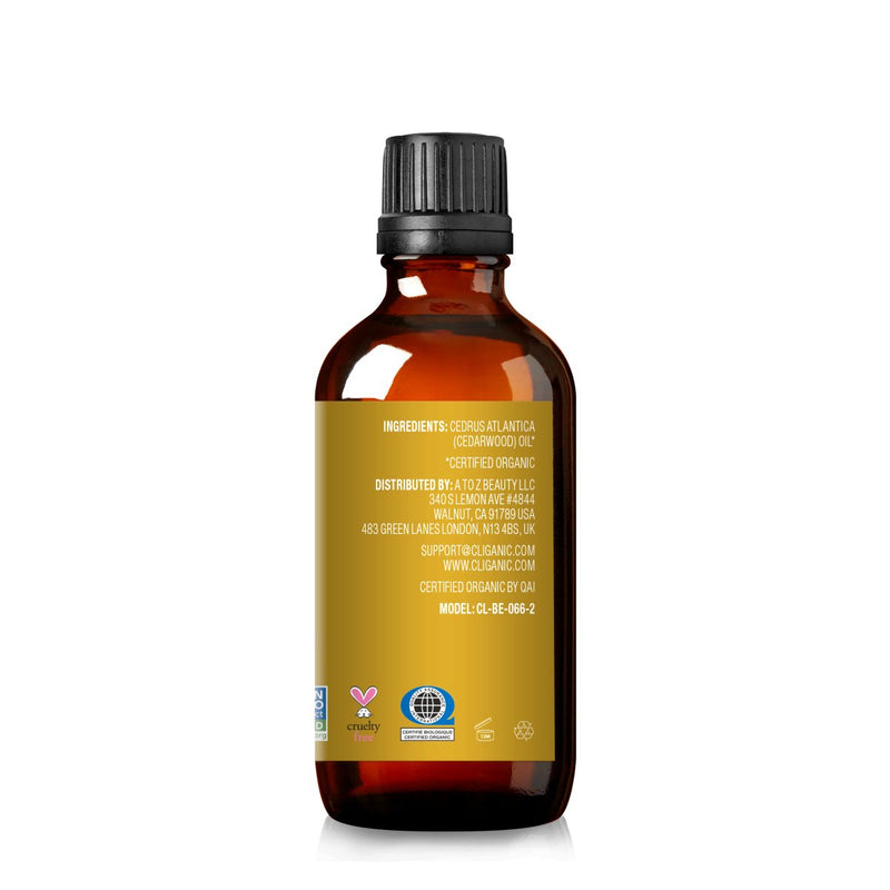 Organic Cedarwood Essential Oil - Cliganic Essential Oil Singles