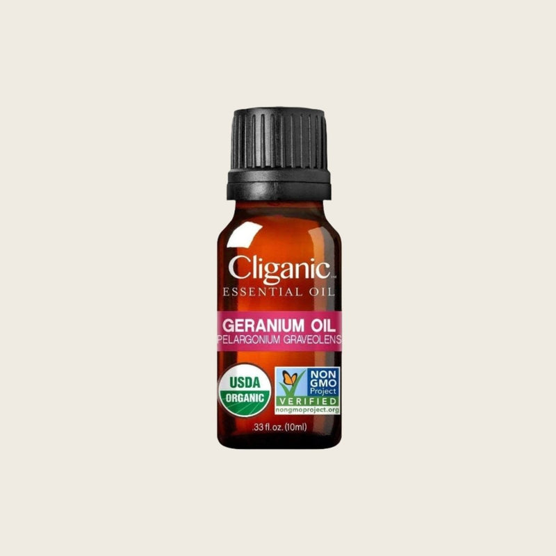 Organic Geranium Essential Oil - Cliganic Essential Oil Singles