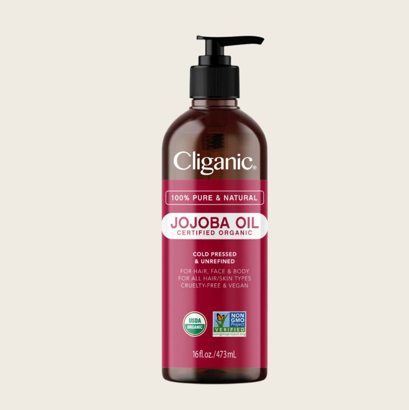 Organic Jojoba Oil - Cliganic Skin & Hair Oils