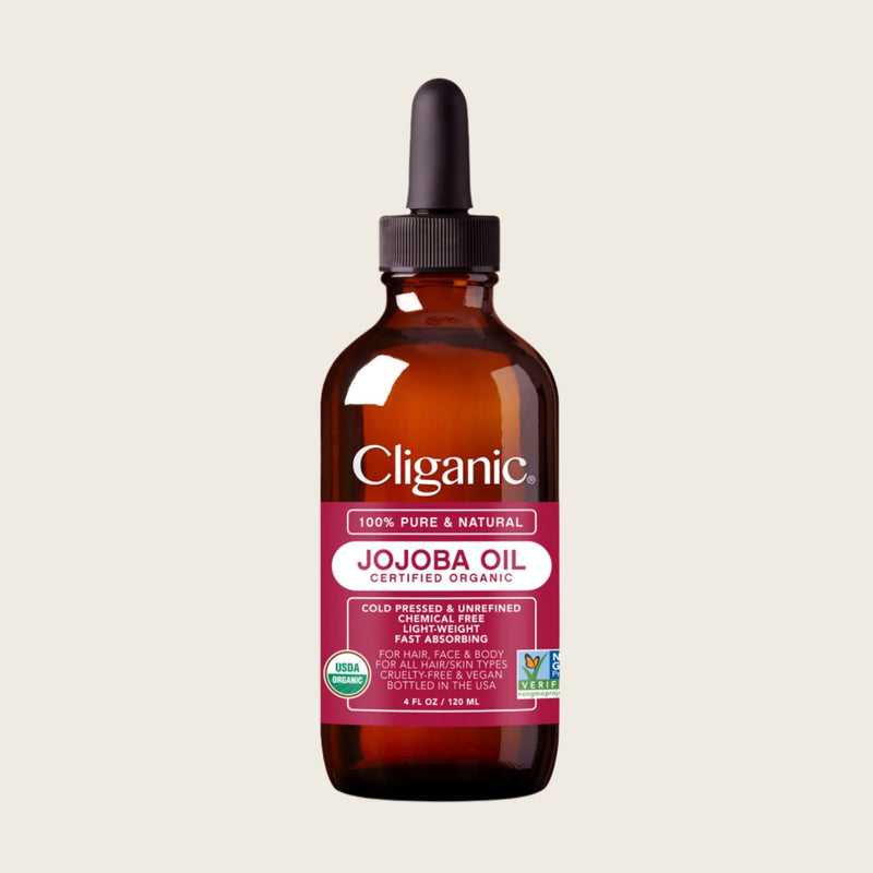 Organic Jojoba Oil - Cliganic Skin & Hair Oils