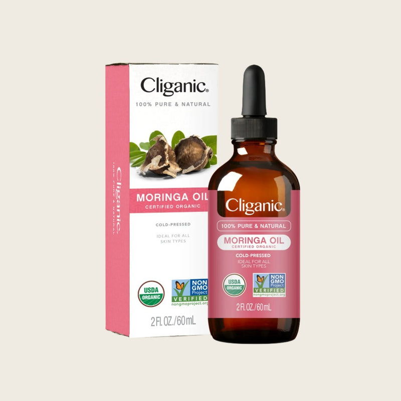 Organic Moringa Oil - Cliganic Skin & Hair Oils