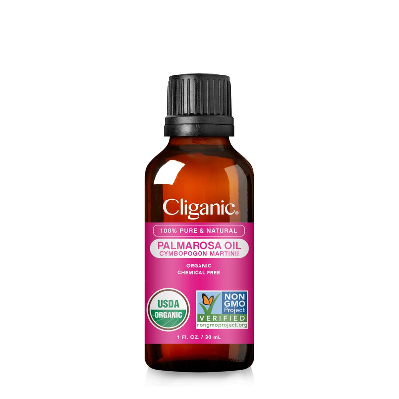 Organic Palmarosa Essential Oil - Cliganic Essential Oil Singles