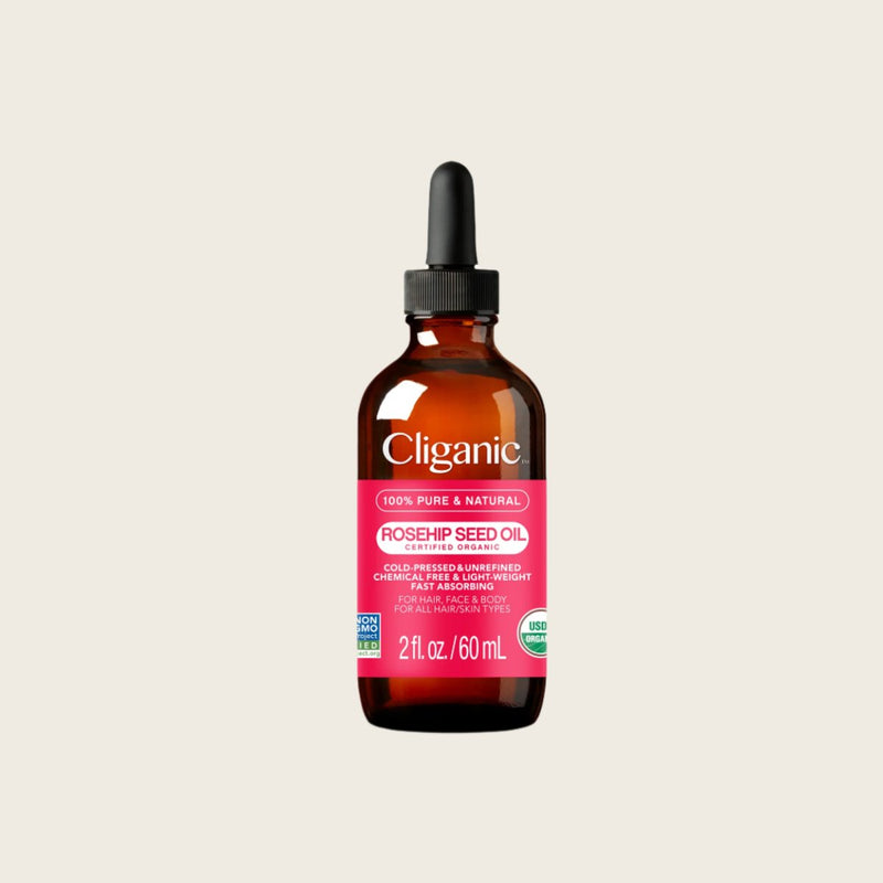 Organic Rosehip Seed Oil - Cliganic Skin & Hair Oils