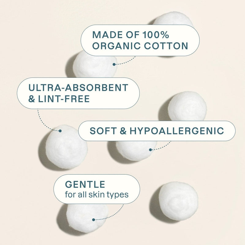 Organic Super Jumbo Cotton Balls - Cliganic Cotton Products