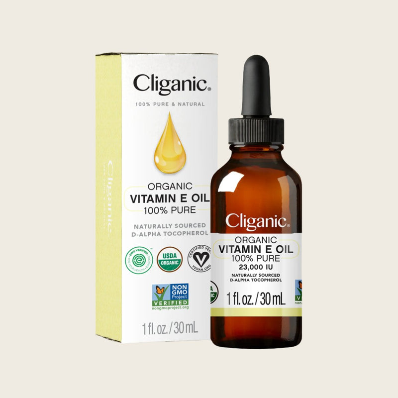 Organic Vitamin E Oil - Cliganic Skin & Hair Oils