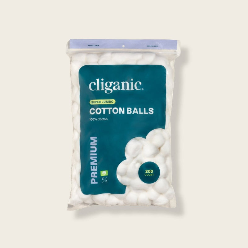 Super Jumbo Cotton Balls - Cliganic Cotton Products