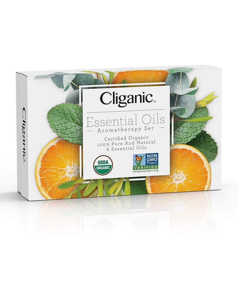54% Off Cliganic Organic Aromatherapy Essential Oils Gift Set (5-Piece)