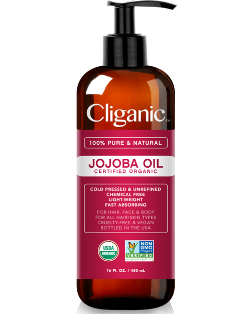 100% Pure Organic Jojoba Oil | For Hair & Skin Cliganic