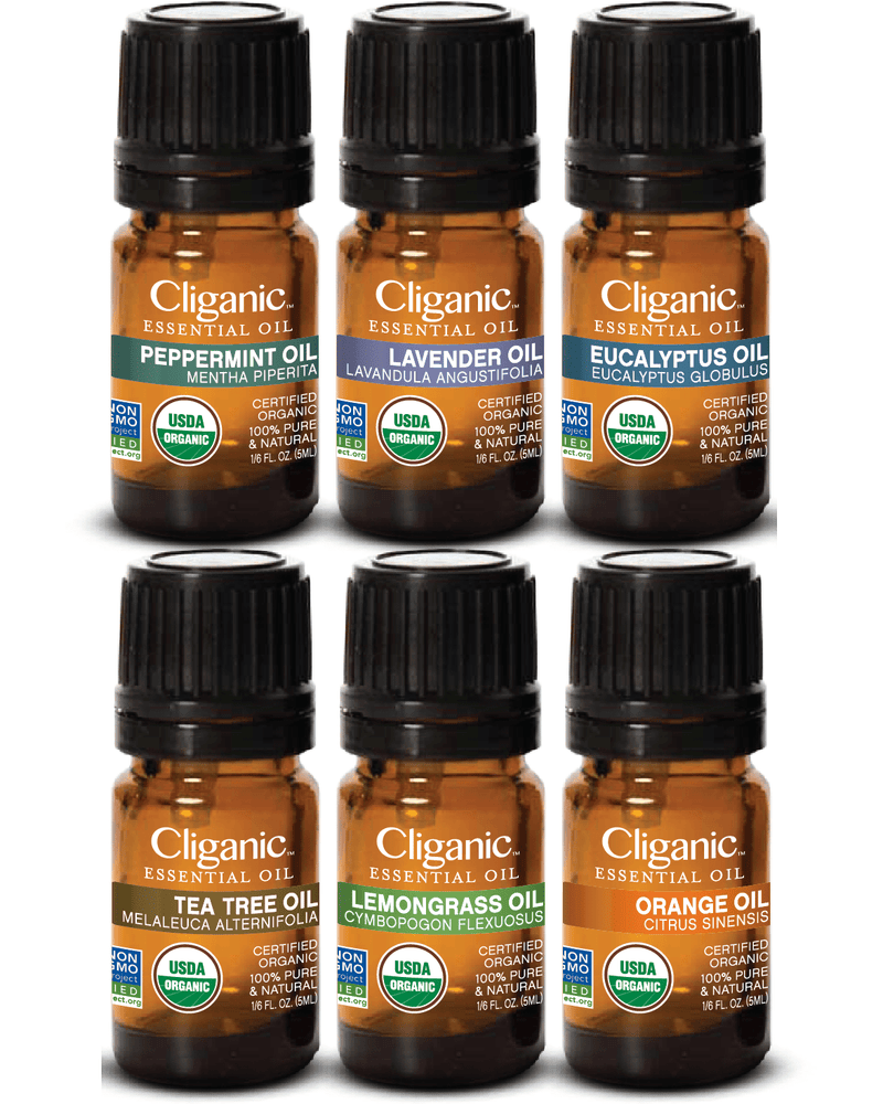 cliganic, Accents, Cliganic Usda Organic Aromatherapy Essential Oils Set  8 Pc 0 Pure Natural